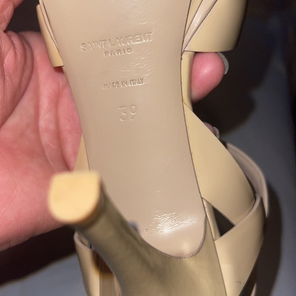 YSL shoes tribute platform high beige 7mm really good condition - Picture 8 of 8